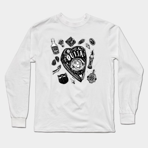 Ouija Long Sleeve T-Shirt by lOll3